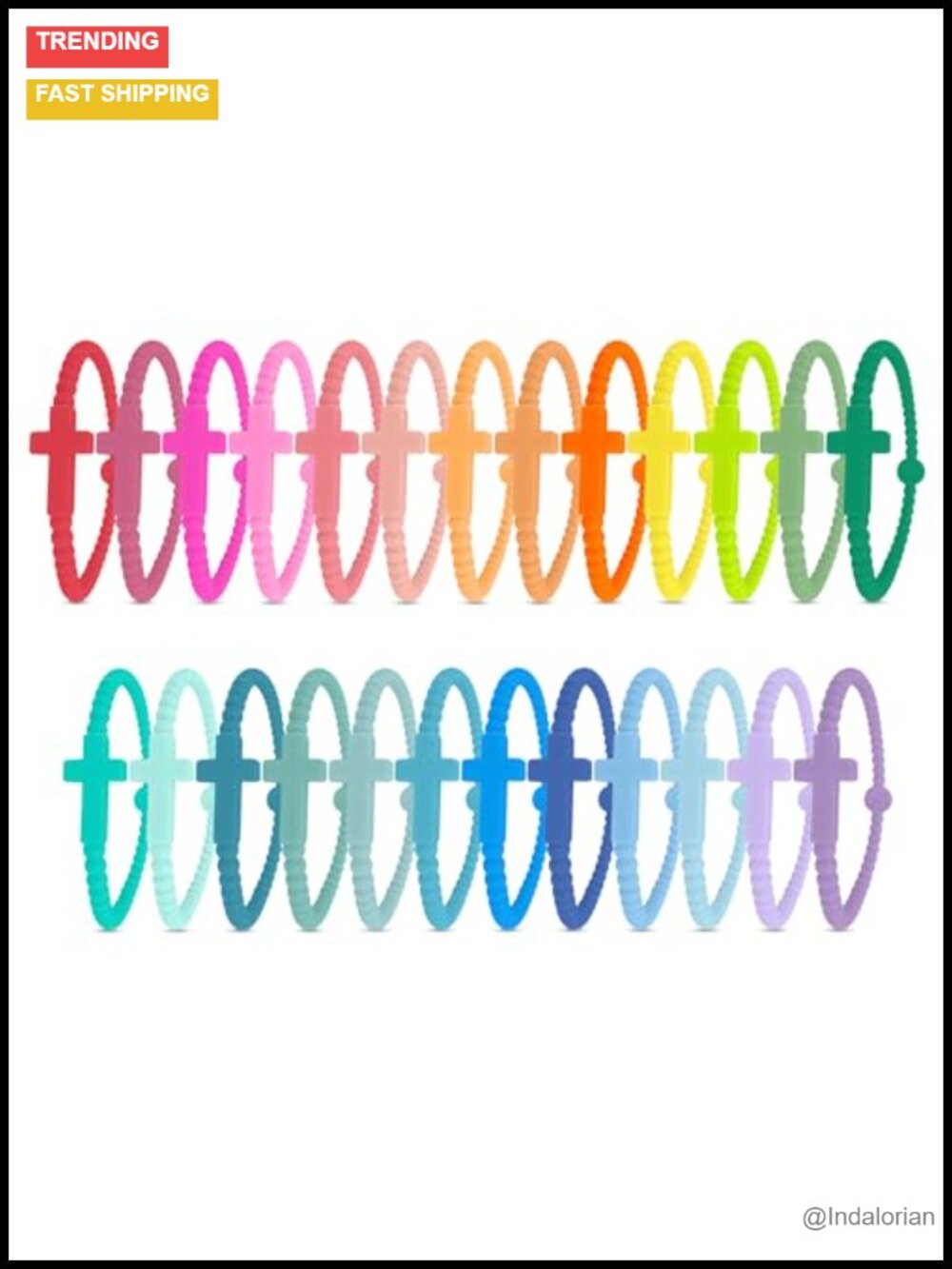 Cross Silicone Bracelet Christian Faith Jewelry Bangle